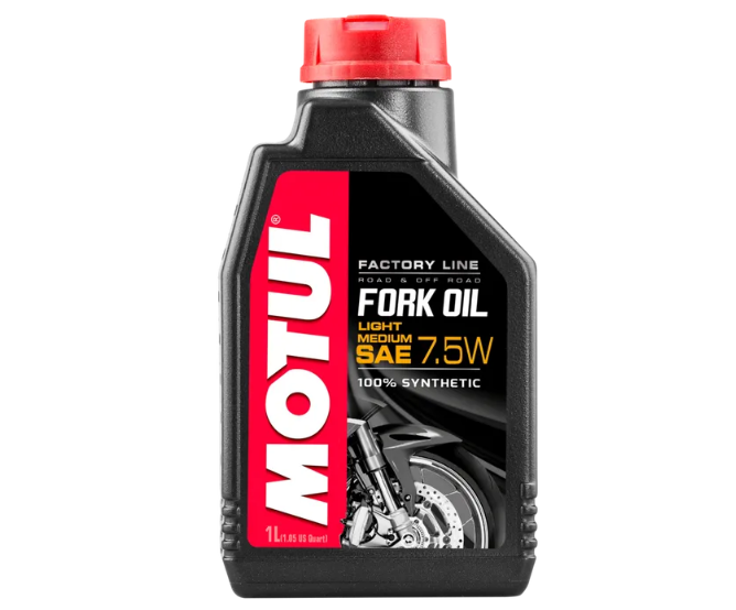 Motul 100% Synthetic Factory Line Light Medium Fork Oil FL MED 7.5W 1L
