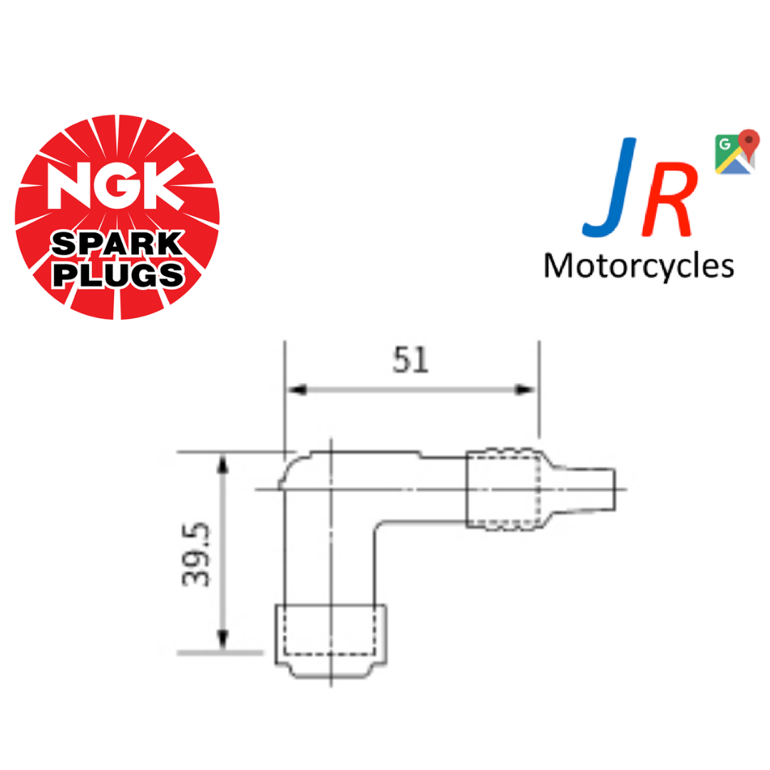 Genuine NGK LB05F Resistor Spark Plug Cap Black (8344) | Imported from Japan image 1