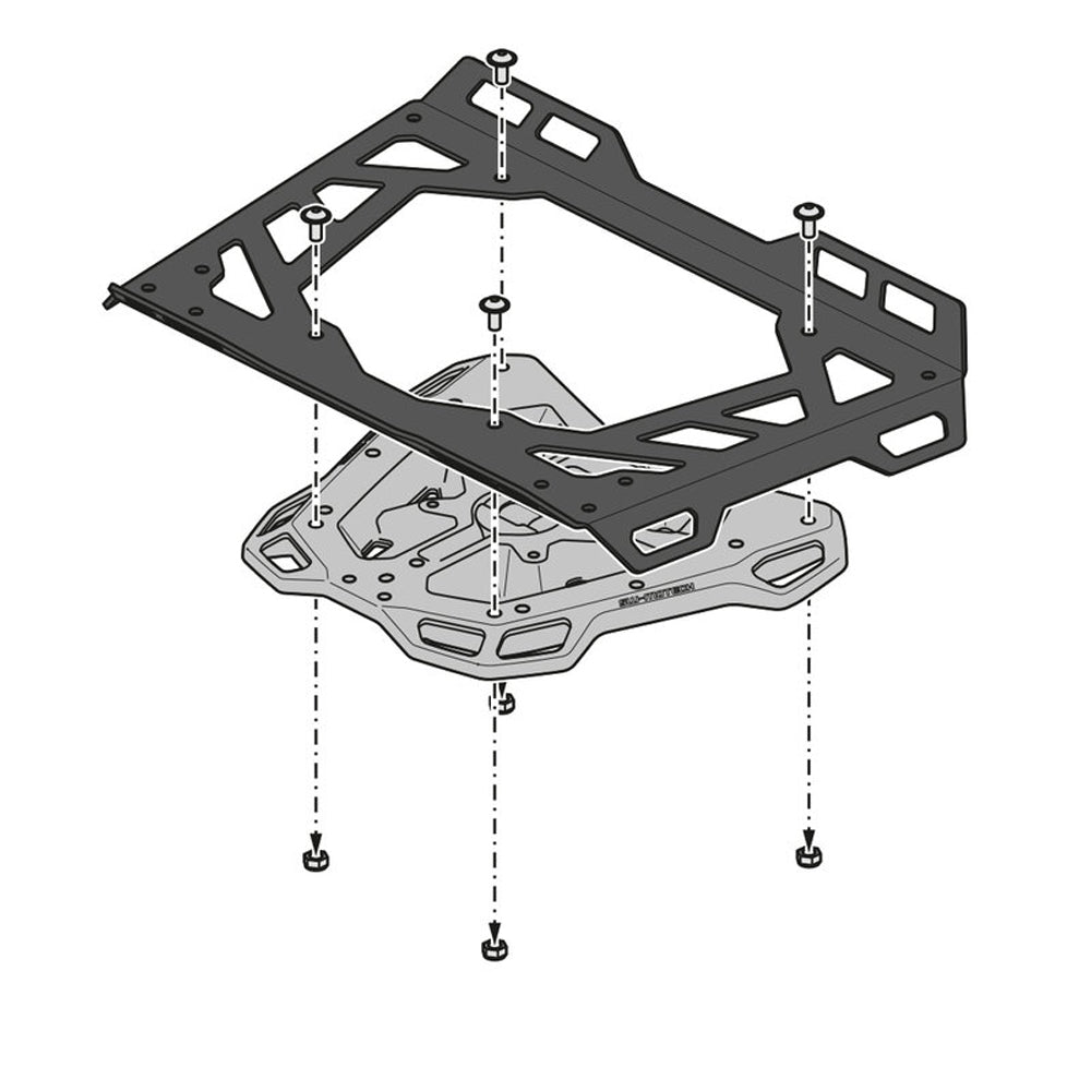 REAR CARRIER SW MOTECH STEEL RACK KAWASAKI Z900RS CAFE SE ANNIV