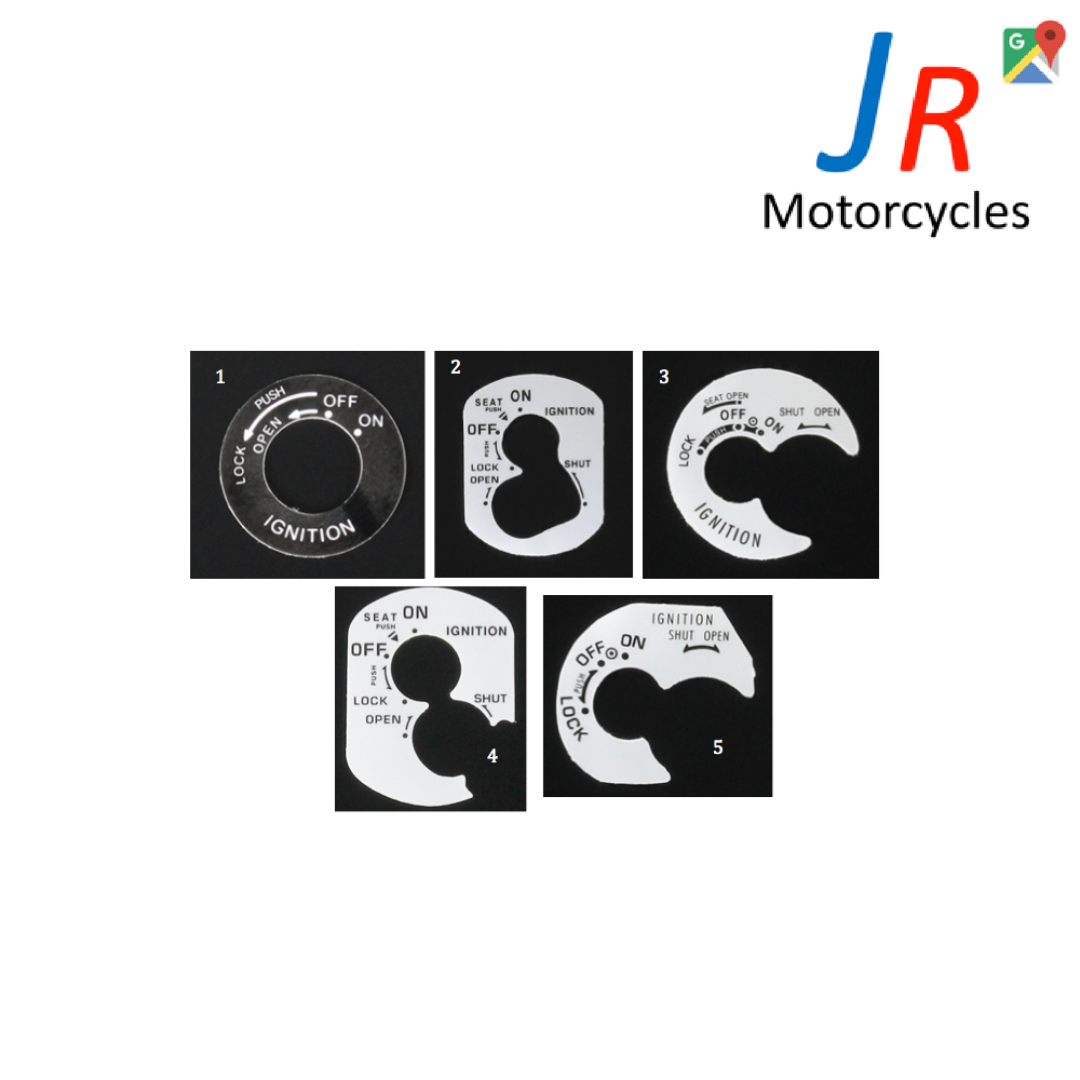 Japanese scooter ignition barrel sticker decal suzuki honda yamaha image 0