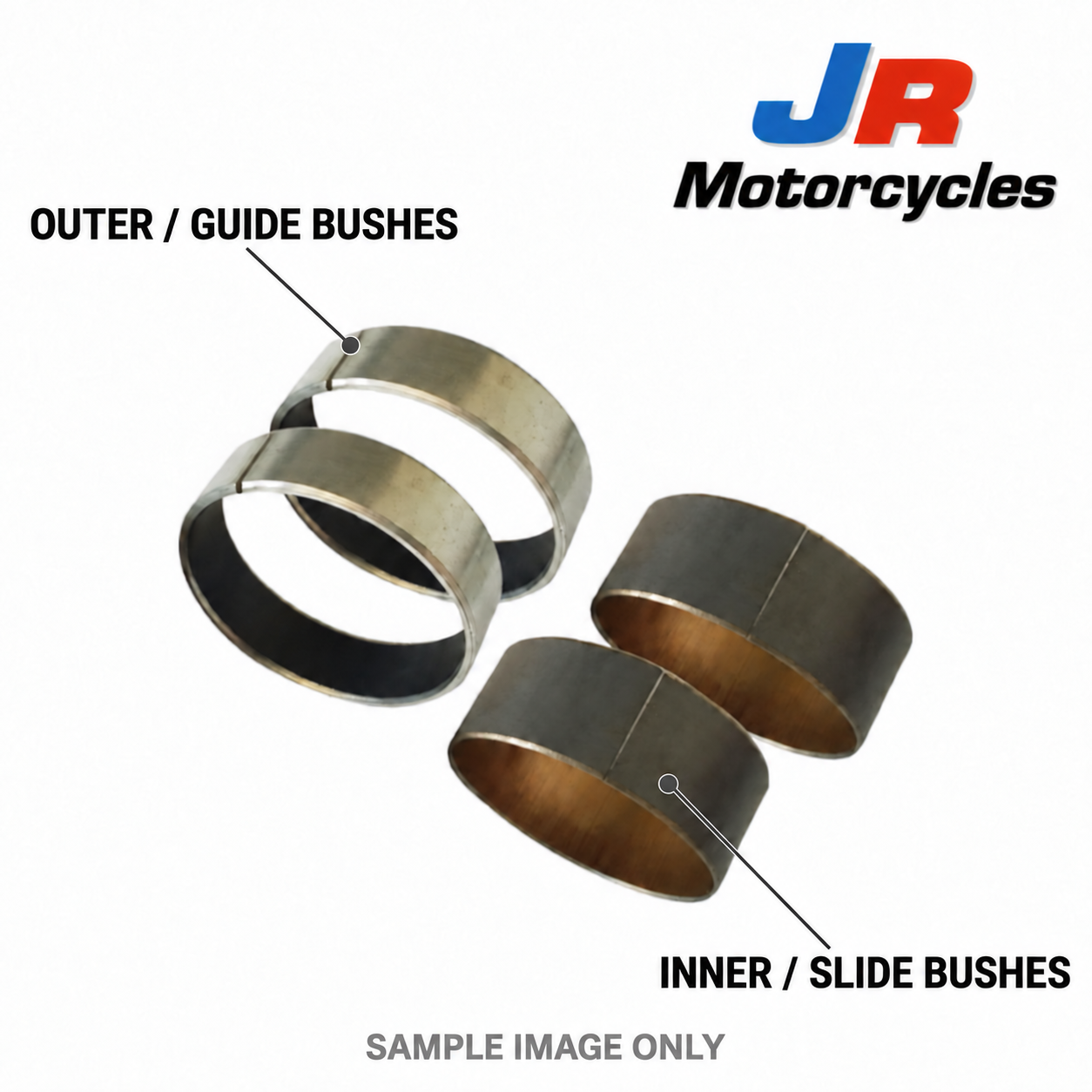 All Balls Racing Fork Guide Bushes (Inner) 41×15×1 mm – Pair