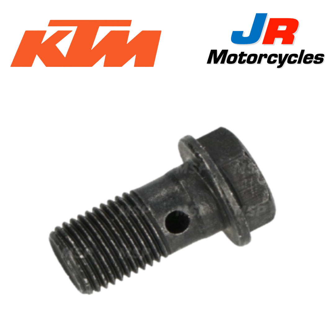 Genuine KTM / Brembo Banjo Bolt M10X1X19 Black with Banjo Copper Washers