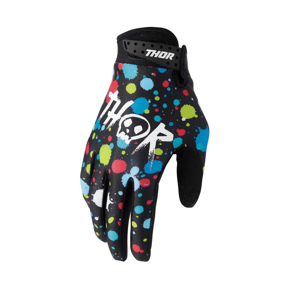 THOR GLOVE YOUTH LAUNCHMODE SPLAT BLACK