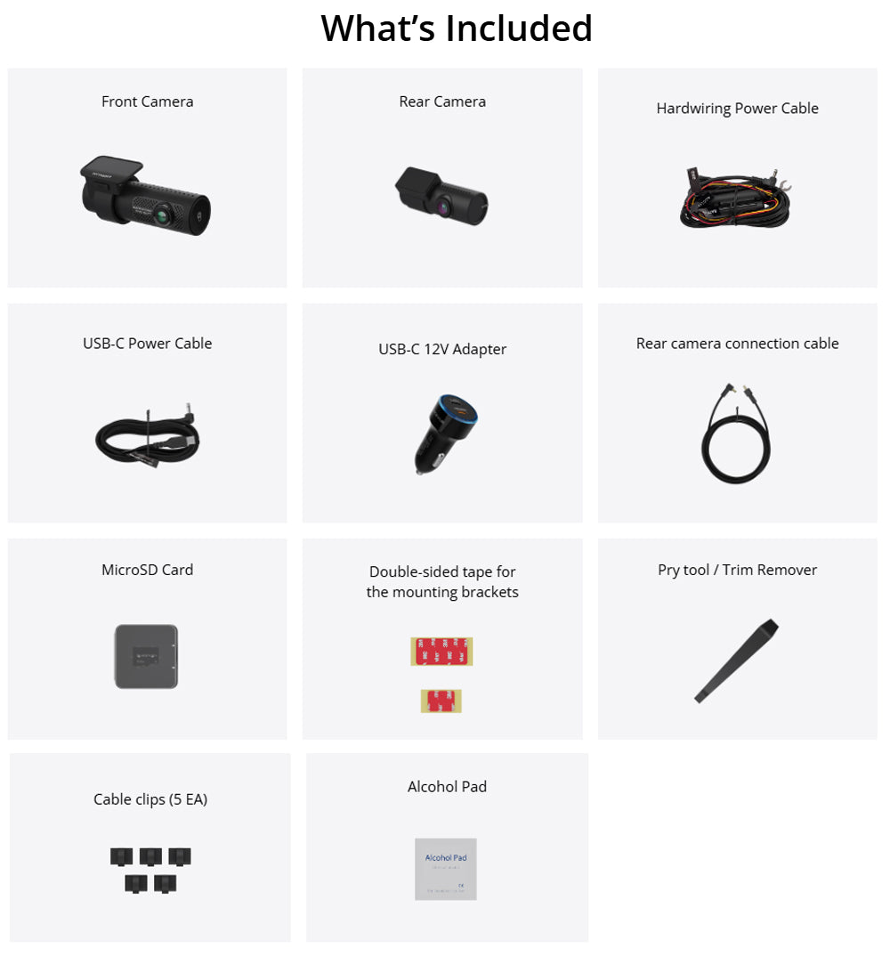 BLACKVUE DR770X-2CH-II FRONT & REAR FACING FULL HD (1080) DASHCAM 64 GB