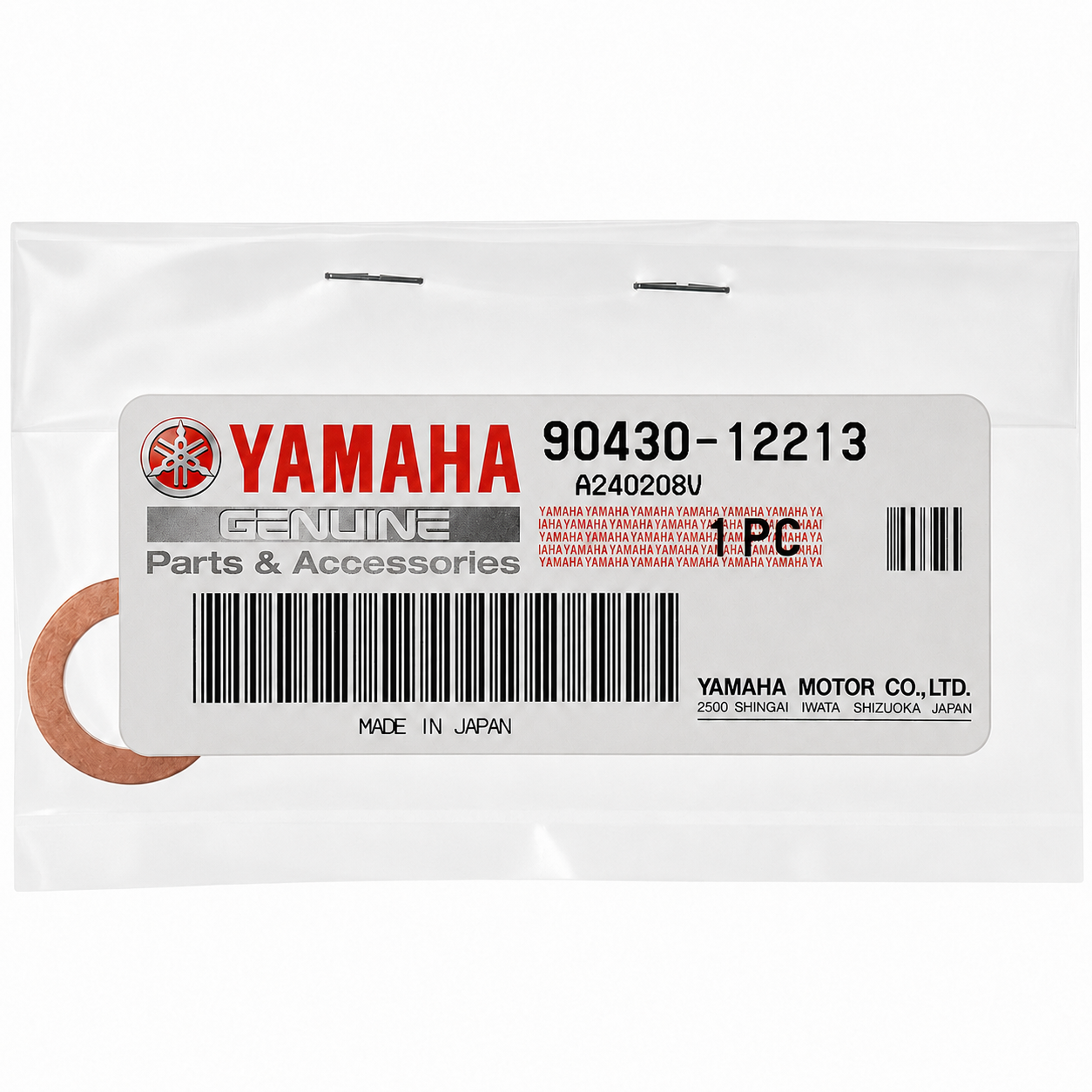 Genuine Yamaha Crush Washer OEM 9043012213