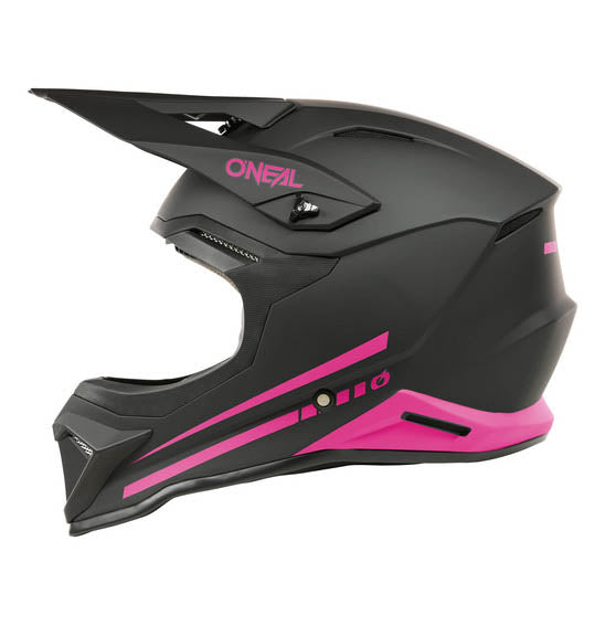 O'Neal Youth 1SRS SOLID Helmet - Black/Pink