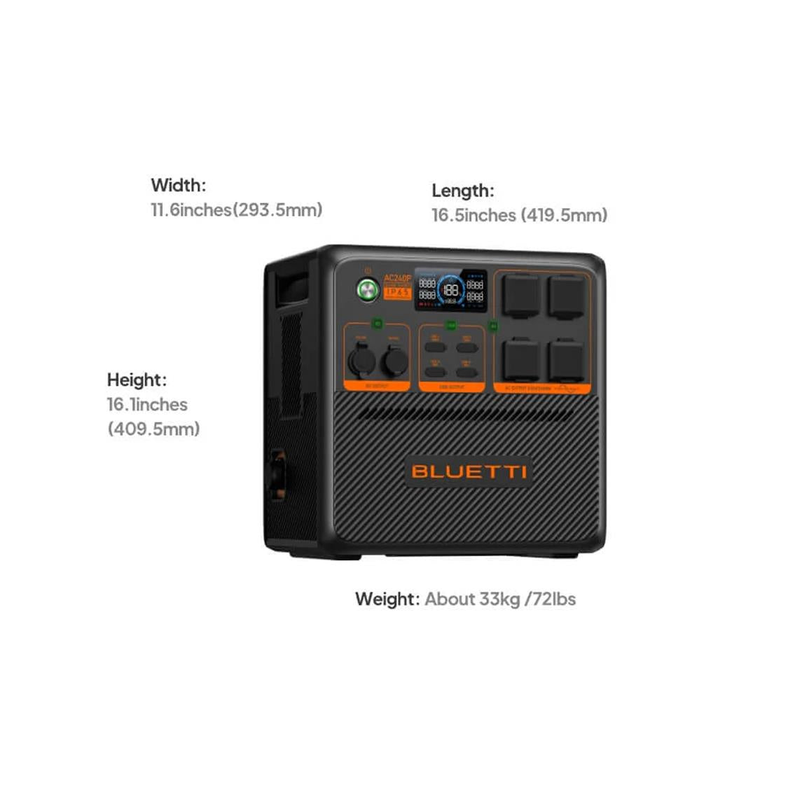 BLUETTI AC240P PORTABLE WATERPROOF POWER STATION | 2400W 1843WH