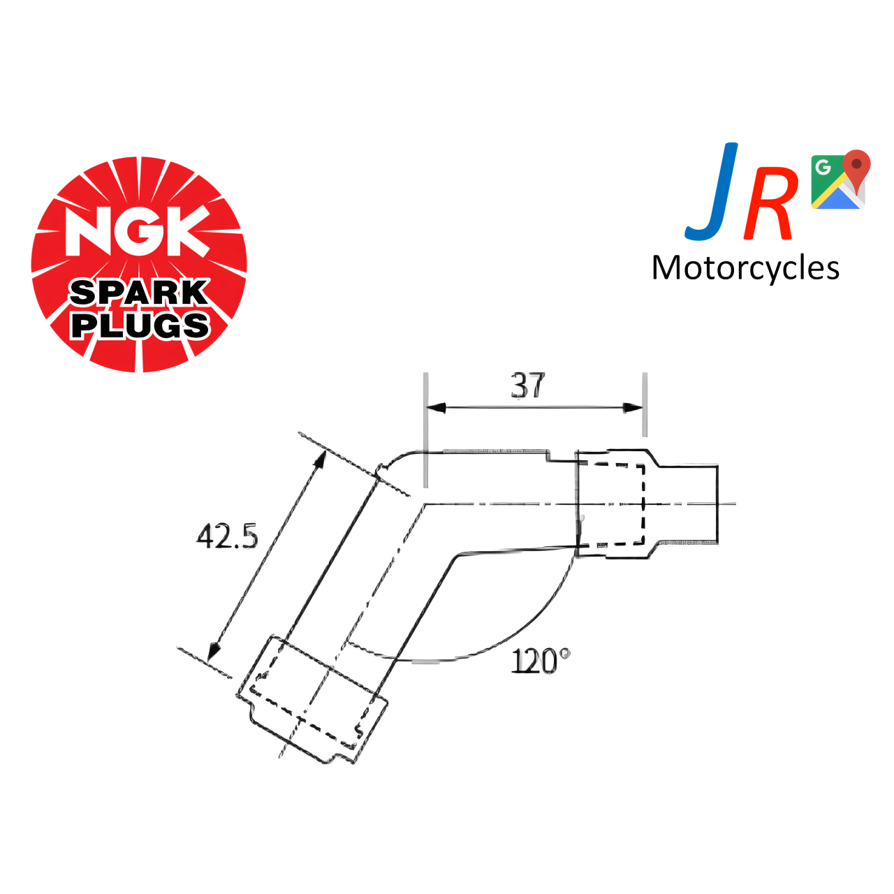 Genuine NGK VB05F Resistor Spark Plug Cap Black (8032) | Imported from Japan image 1