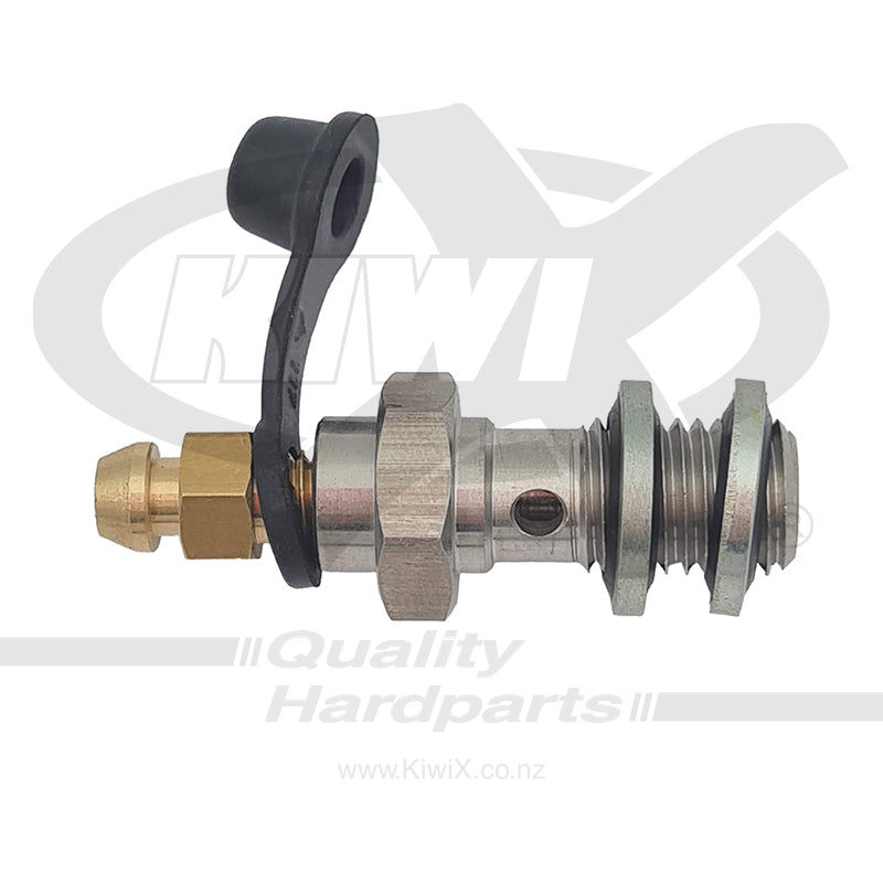KiwiX Brake Banjo Bolt M10x1.25 Stainless Steel w/bleeder