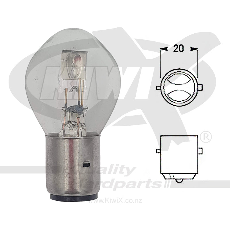 KiwiX Bulb 12V 35/35W BA20D B35/S2 x1