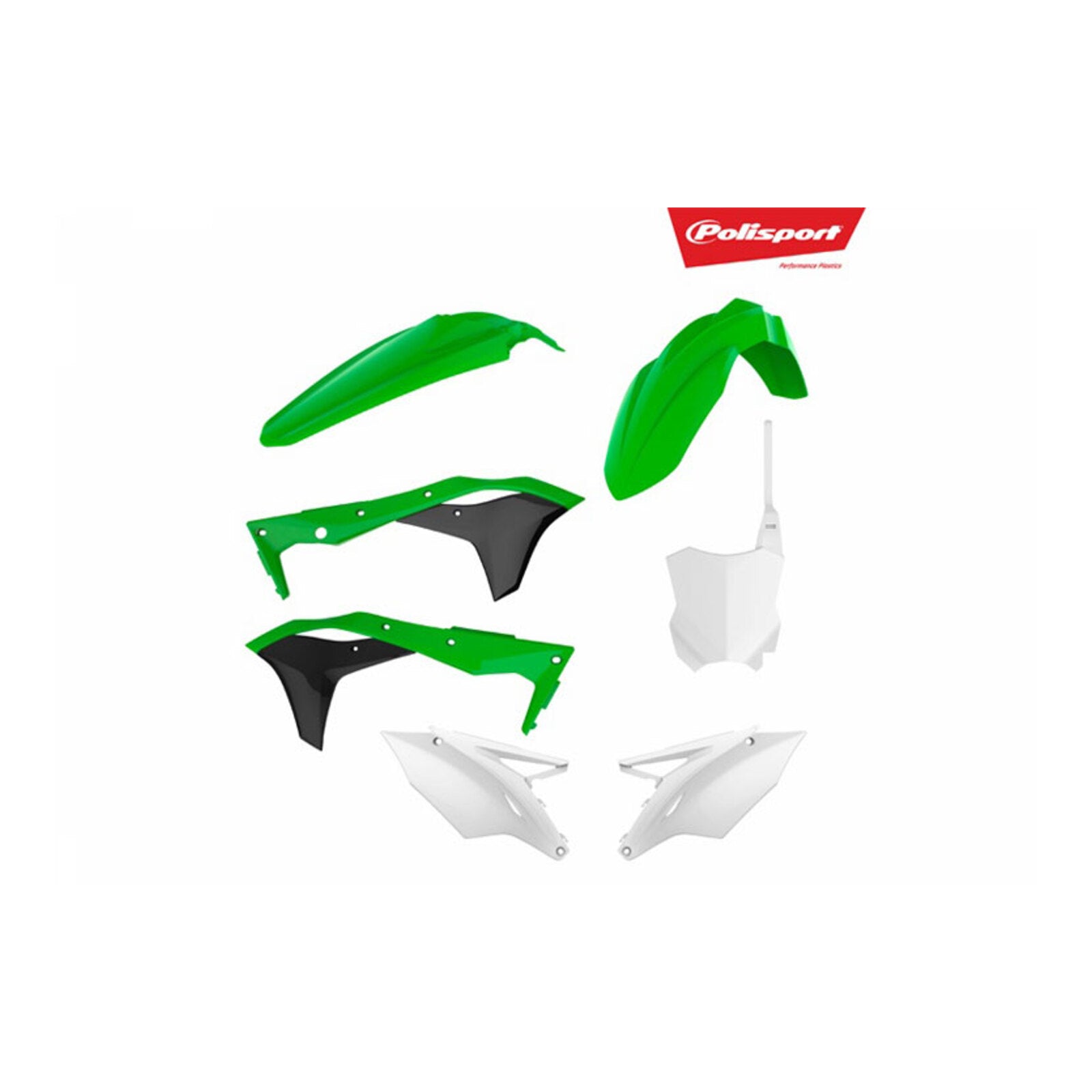 Polisport Kit Kawasaki KX250F '17-'18 Green/Black / White