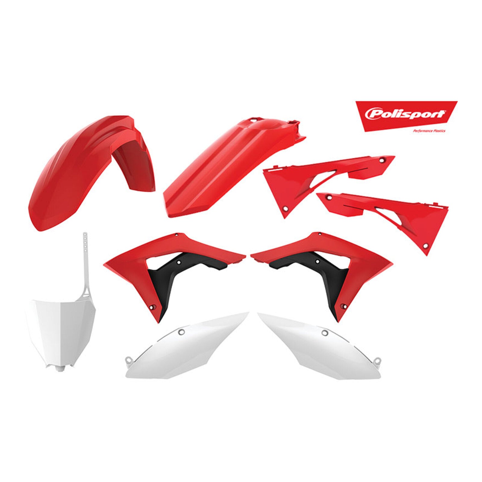 Polisport Kit Honda CRF450R '17-'19 / CRF250R '18- Red/White