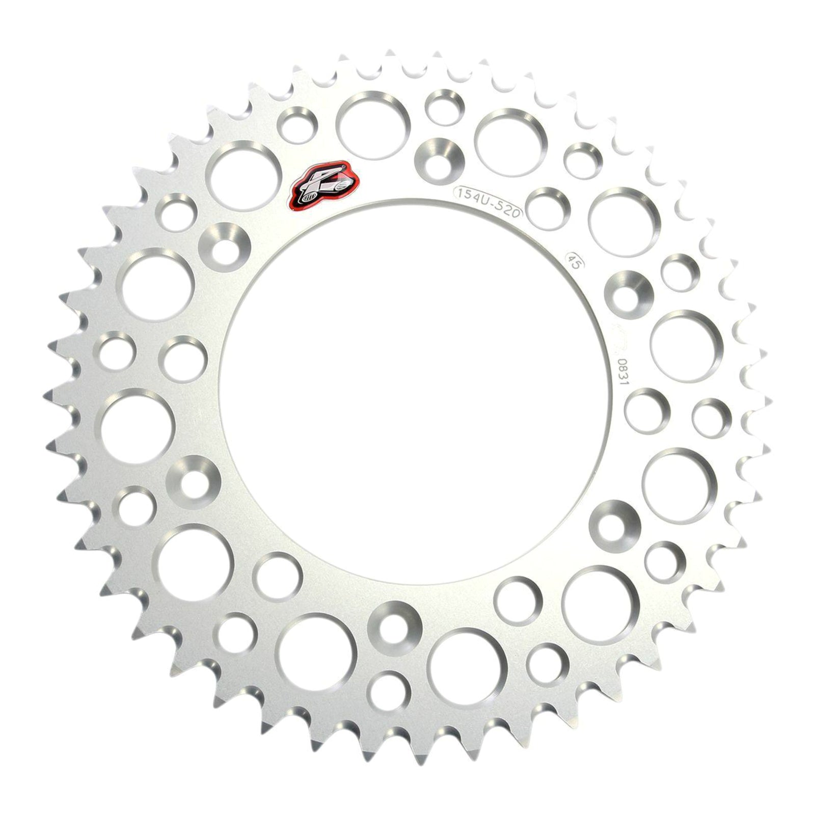 Renthal Sprocket Rear Silver 54T Alloy 7075 T6 Grooved Honda