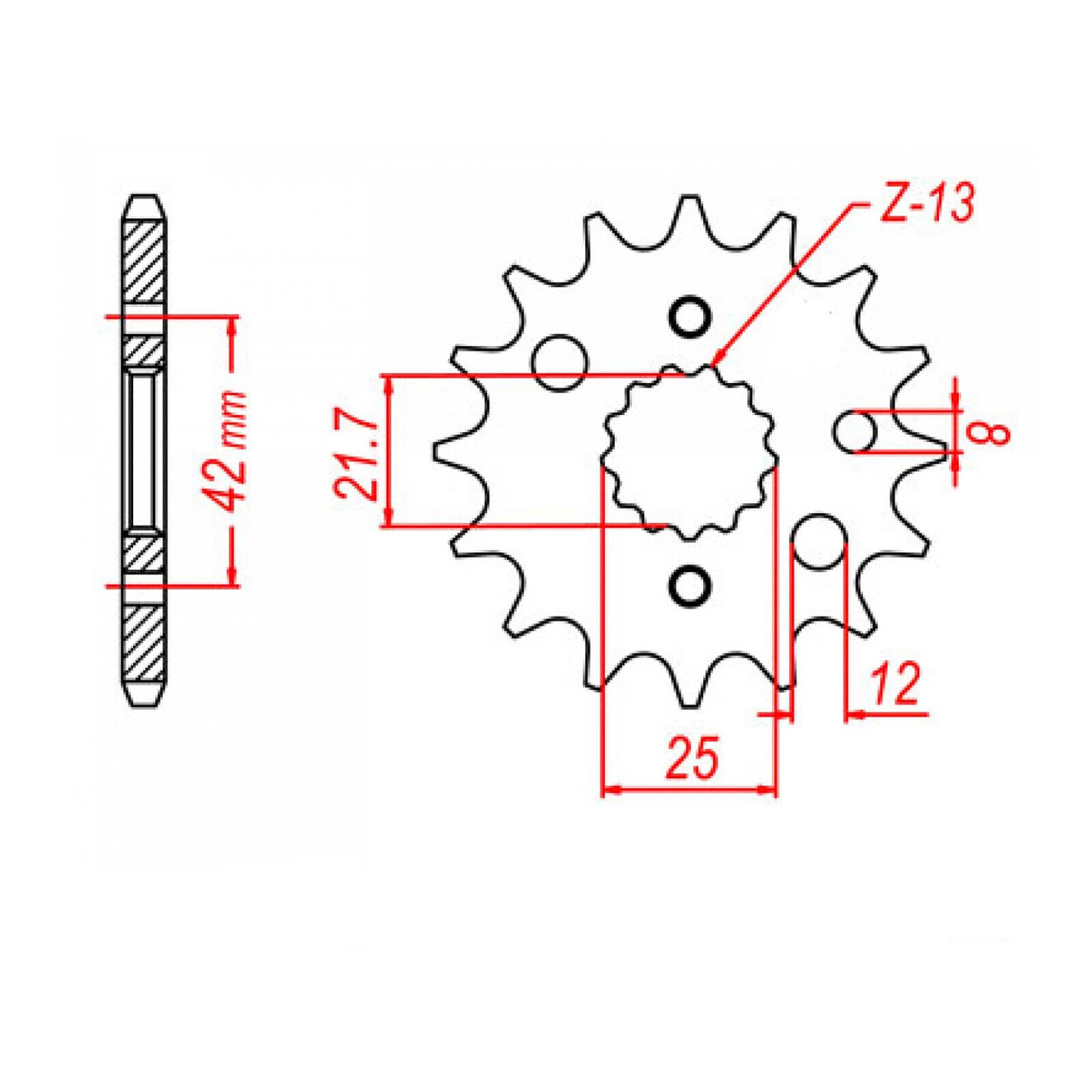 Sprocket Kit Suzuki TL1000S (recommended) - 530ZXW 17/38