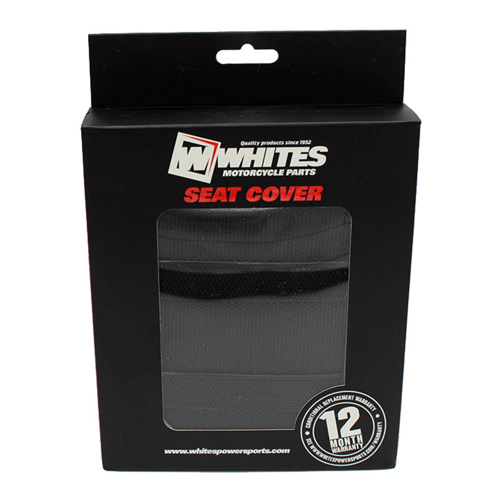 Whites Seat Cover - Black / Black KTM SX65 09-15