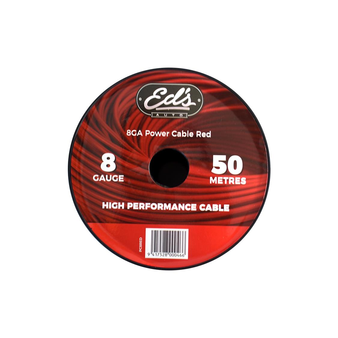 EDS 8 GAUGE 8.35MM2 CCA POWER CABLE MATT FLEXIBLE FROSTED 50 METRES