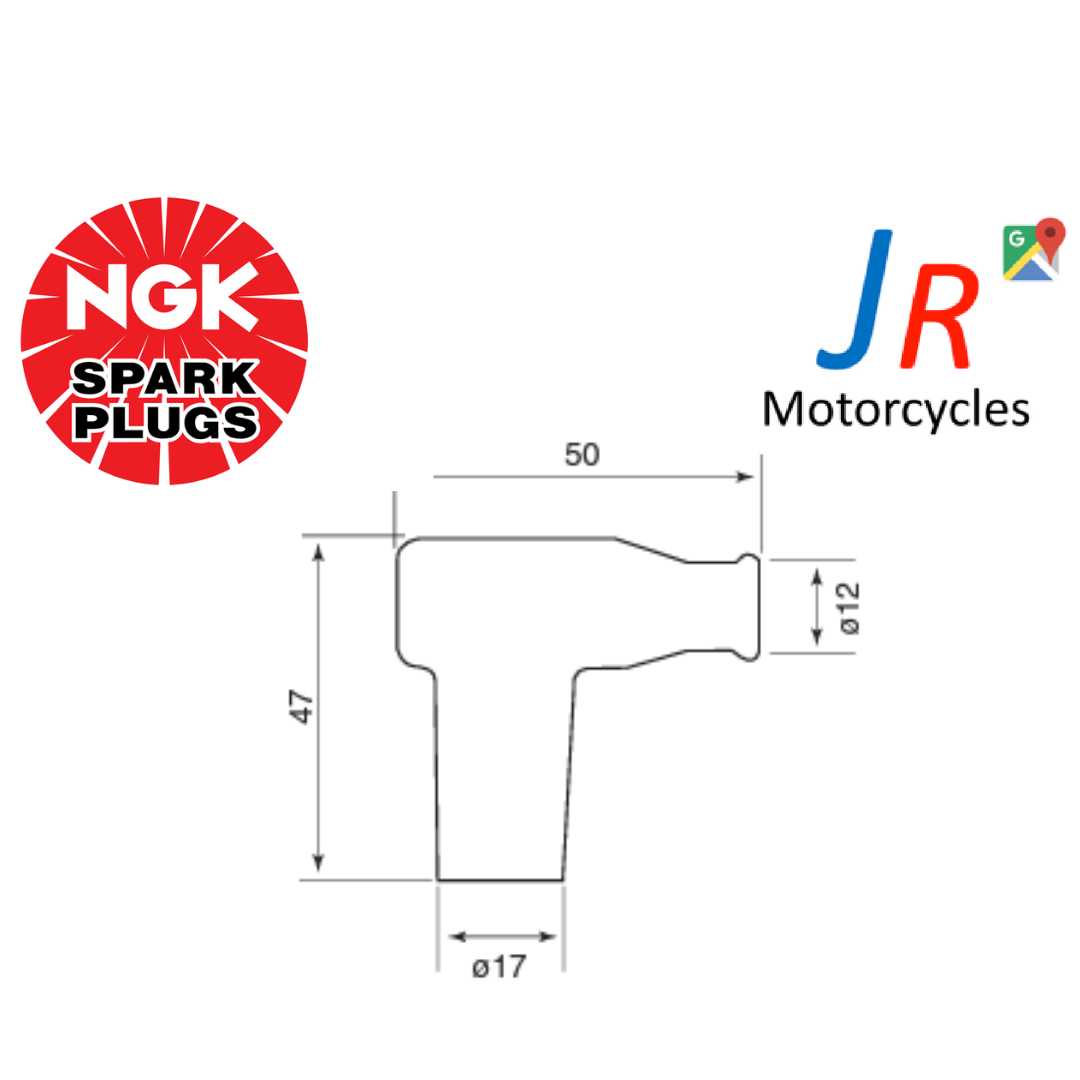 Genuine NGK TB05EM-R Resistor Spark Plug Cap Red (8955) | Imported from Japan image 1