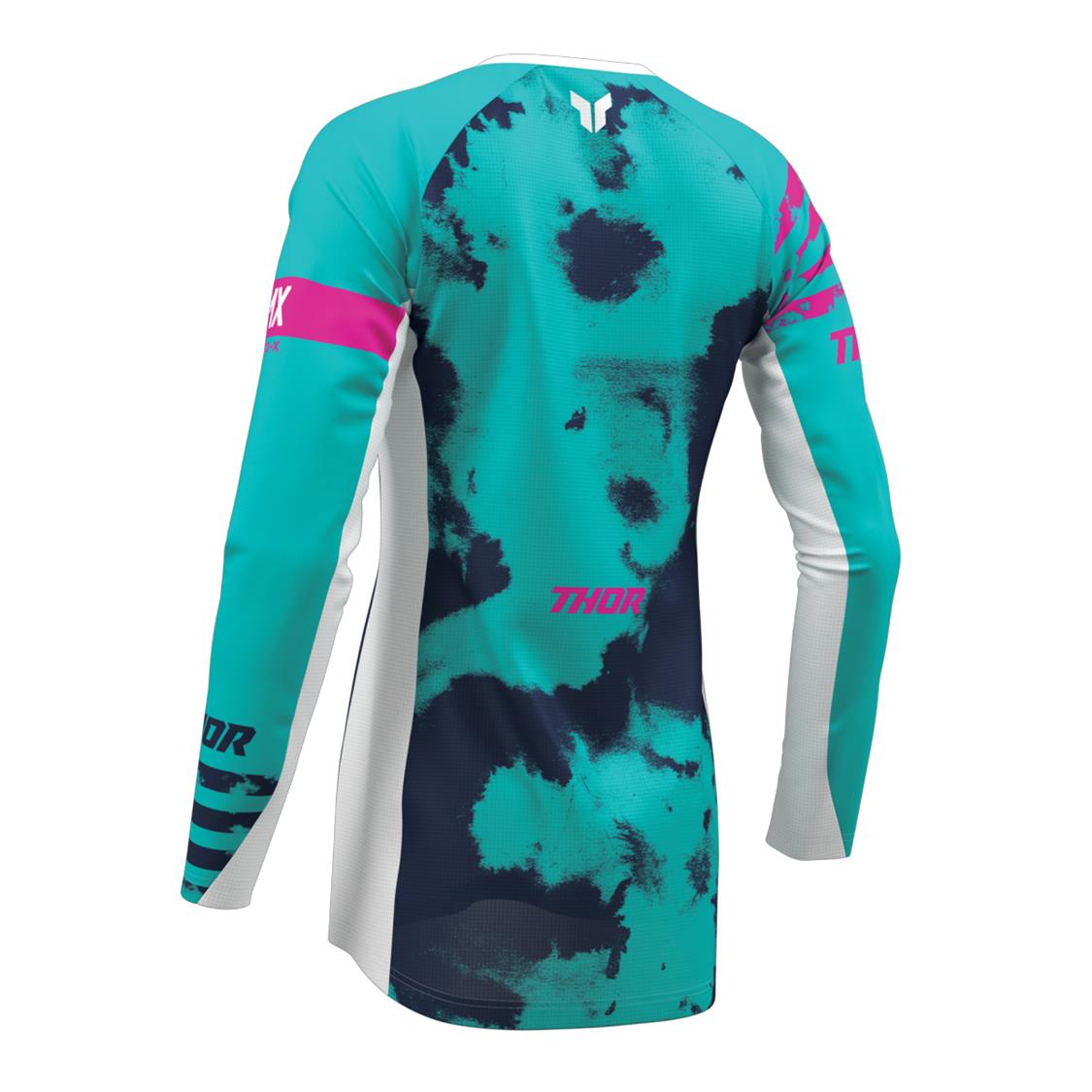 THOR JERSEY WOMEN LAUNCHMODE BLEACH WHITE/AQA