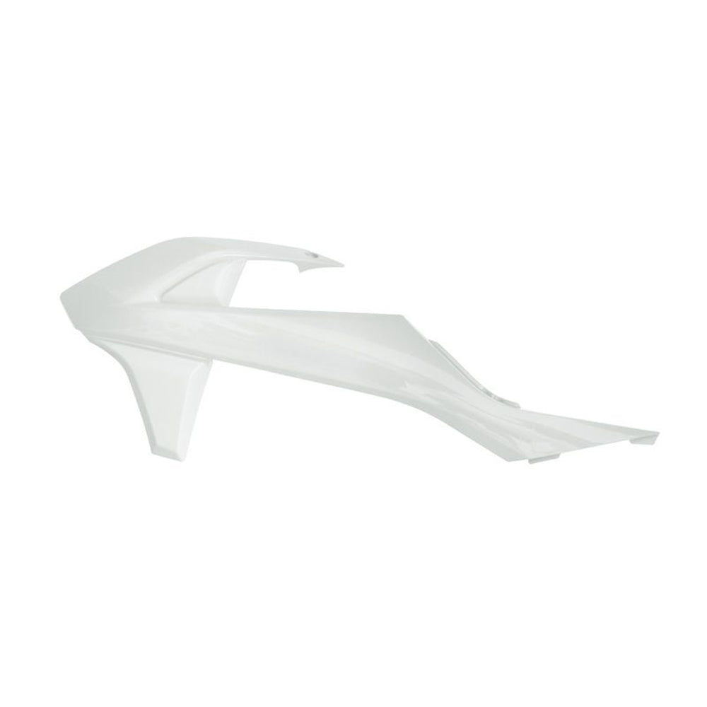 RADIATOR SHROUDS RTECH WHITE GAS GAS MCE3 23-ON MCE5 21-ON MC50 21-ON KTM 50 SX 16-ON SX-E 5 20-ON